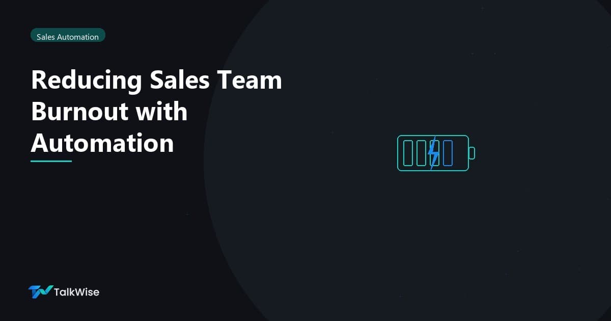 Reducing Sales Team Burnout: How AI Automation Saves Your SDRs